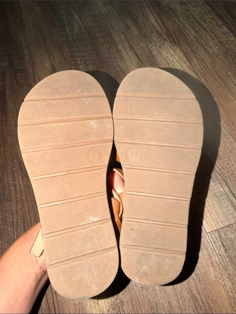 Cat & Jack Girls Brown Sandals  size 13